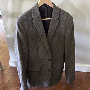 Banana Republic Tweed Taupe Slim Fit Suit